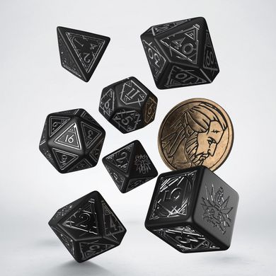 Набор кубиков The Witcher Dice Set. Geralt - Silver Sword