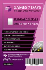 Протекторы Games7Days (56 x 87 мм) Standard USA, 100шт.