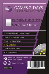 Протекторы Games7Days (56 x 87 мм) Premium Plus USA, 50шт.