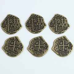 Набор монет Дублоны (50шт.) Серые