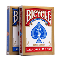 Карты игральные Bicycle League Back std. index (red/blue)