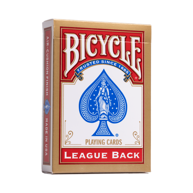 Карты игральные Bicycle League Back std. index (red/blue)
